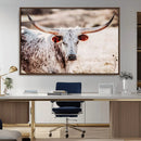 Majestic Texas Longhorn Bull Wall Art Canvas Print – Rustic by MyGreatCanvas | Canvas Wall Art Prints | Photo Prints & Wall Decor