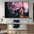 Black Beauty Petal Crown Wall Art Canvas Print – Floral by MyGreatCanvas | Canvas Wall Art Prints | Photo Prints & Wall Decor