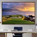 Pebble Beach Golf Wall Art Canvas Print – Iconic Coastal by MyGreatCanvas | Canvas Wall Art Prints | Photo Prints & Wall Decor