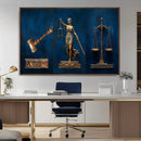 Lady Justice Wall Art Canvas Print – Elegant Gold Legal by MyGreatCanvas | Canvas Wall Art Prints | Photo Prints & Wall Decor
