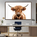 Scottish Highland Cow Canvas Print, Framed Highland Cow