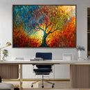 Yggdrasil Tree of Life Mosaic Stained Glass Wall Art, Tree by MyGreatCanvas | Canvas Wall Art Prints | Photo Prints & Wall Decor
