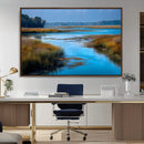 Tranquil Marshland Wall Art Canvas Print – Blue Water by MyGreatCanvas | Canvas Wall Art Prints | Photo Prints & Wall Decor