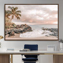 Tropical Beach Wall Art Canvas Print – Palm Trees Rocky by MyGreatCanvas | Canvas Wall Art Prints | Photo Prints & Wall Decor