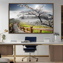 Sakura Cherry Blossom Pathway Canvas Wall Art – Tranquil