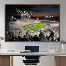 Epic Night Football Stadium Wall Art Canvas Print, Fireworks by MyGreatCanvas | Canvas Wall Art Prints | Photo Prints & Wall Decor