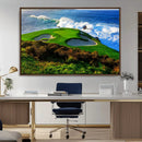 Coastal Golf Course Wall Art Canvas Print – Vibrant Green by MyGreatCanvas | Canvas Wall Art Prints | Photo Prints & Wall Decor