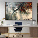 Sunlit Autumn Forest Wall Art Canvas Print – Framed Mist by MyGreatCanvas | Canvas Wall Art Prints | Photo Prints & Wall Decor