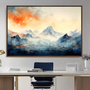 Warm Clouds Abstract Mountain Wall Art, Modern Landscape by MyGreatCanvas | Canvas Wall Art Prints | Photo Prints & Wall Decor