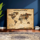 Vintage World Map Canvas Wall Art Print, Personalized by MyGreatCanvas | Canvas Wall Art Prints | Photo Prints & Wall Decor