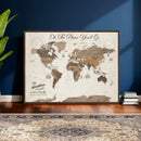 Personalized Push Pin World Map Canvas Print Custom Family by MyGreatCanvas | Canvas Wall Art Prints | Photo Prints & Wall Decor