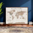 Personalized World Map Wall Art Canvas Print – Customizable by MyGreatCanvas | Canvas Wall Art Prints | Photo Prints & Wall Decor