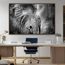 Wild Old Elephant Wall Art Canvas Print