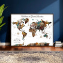 Customizable Framed World Map Canvas Print – Personalized by MyGreatCanvas | Canvas Wall Art Prints | Photo Prints & Wall Decor