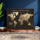 Personalized Push Pin World Map Canvas – Custom Framed by MyGreatCanvas | Canvas Wall Art Prints | Photo Prints & Wall Decor
