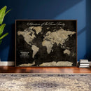 Personalized Push Pin World Map Canvas – Custom Framed by MyGreatCanvas | Canvas Wall Art Prints | Photo Prints & Wall Decor