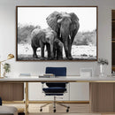 Elephant Family Africa Wall Art Canvas Print by MyGreatCanvas | Canvas Wall Art Prints | Photo Prints & Wall Decor