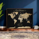 Personalized Push Pin World Map Canvas – Custom Framed by MyGreatCanvas | Canvas Wall Art Prints | Photo Prints & Wall Decor