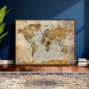 World Map Canvas Print – Detailed Map of the World Wall Art by MyGreatCanvas | Canvas Wall Art Prints | Photo Prints & Wall Decor