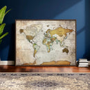 Personalized World Map Canvas Print – Colorful Watercolor by MyGreatCanvas | Canvas Wall Art Prints | Photo Prints & Wall Decor