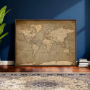 World Map Canvas Print – Framed Travel Map Wall Art for by MyGreatCanvas | Canvas Wall Art Prints | Photo Prints & Wall Decor