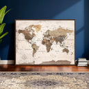 World Map Canvas Print – Framed Travel Map Wall Art for by MyGreatCanvas | Canvas Wall Art Prints | Photo Prints & Wall Decor