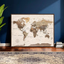 World Map Canvas Print – Framed Detailed Map of the World by MyGreatCanvas | Canvas Wall Art Prints | Photo Prints & Wall Decor