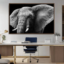 Big Elephant Close Up Wall Art Canvas Print