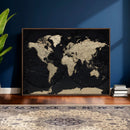 World Map Wall Art Print – Detailed Map of the World Wall by MyGreatCanvas | Canvas Wall Art Prints | Photo Prints & Wall Decor