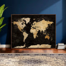 Extra Large World Map Canvas Print – Detailed Map Classic