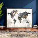 World Map Wall Art Canvas Print for Office Wall Decor by MyGreatCanvas | Canvas Wall Art Prints | Photo Prints & Wall Decor