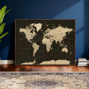 World Map Canvas Print – Framed World Map Wall Art for
