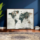 World Map Canvas Print – Framed Travel Map Wall Art for by MyGreatCanvas | Canvas Wall Art Prints | Photo Prints & Wall Decor