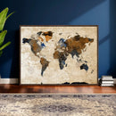 World Map Canvas Print – Framed Travel Map Wall Art for by MyGreatCanvas | Canvas Wall Art Prints | Photo Prints & Wall Decor