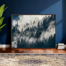 Foggy Mountain Forest Canvas Print, Misty Pine Trees Nature by MyGreatCanvas | Canvas Wall Art Prints | Photo Prints & Wall Decor
