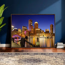 Boston Wall Art Canvas Print, Boston City Downtown Night by MyGreatCanvas | Canvas Wall Art Prints | Photo Prints & Wall Decor