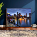 Boston Wall Art Canvas Print, Boston City Downtown Night by MyGreatCanvas | Canvas Wall Art Prints | Photo Prints & Wall Decor