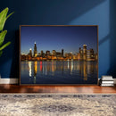 Chicago Wall Art Canvas Print - Chicago City Downtown Night by MyGreatCanvas | Canvas Wall Art Prints | Photo Prints & Wall Decor