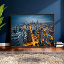 Chicago Wall Art Canvas Print - Chicago City Downtown Night by MyGreatCanvas | Canvas Wall Art Prints | Photo Prints & Wall Decor