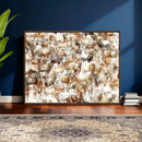 Farmhouse Bighorn Sheep Wall Art Canvas Print - Abstract by MyGreatCanvas | Canvas Wall Art Prints | Photo Prints & Wall Decor