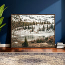 Snowy Mountain Landscape Wall Art Canvas Print, Alpine Pine by MyGreatCanvas | Canvas Wall Art Prints | Photo Prints & Wall Decor