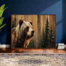 Grizzly Bear Wall Art Canvas Print, Rustic Wildlife Bear by MyGreatCanvas | Canvas Wall Art Prints | Photo Prints & Wall Decor