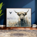 Abstract Highland Cow Animal Wall Art Canvas Print by MyGreatCanvas | Canvas Wall Art Prints | Photo Prints & Wall Decor