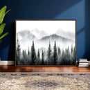 Misty Pine Forest Mountain Landscape Wall Art Canvas Print by MyGreatCanvas | Canvas Wall Art Prints | Photo Prints & Wall Decor