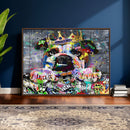 Graffiti Dog Wall Art Decor for Teen Bedroom - Abstract by MyGreatCanvas | Canvas Wall Art Prints | Photo Prints & Wall Decor