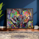 Graffiti Football Helmets Wall Art Canvas Print, Urban by MyGreatCanvas | Canvas Wall Art Prints | Photo Prints & Wall Decor