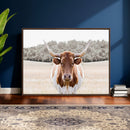 Texas Longhorn Bull Wall Art Canvas Print, Rustic Western by MyGreatCanvas | Canvas Wall Art Prints | Photo Prints & Wall Decor