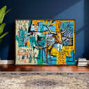Basquiat Style Bird Bull Graffiti Wall Art Canvas Print, by MyGreatCanvas | Canvas Wall Art Prints | Photo Prints & Wall Decor