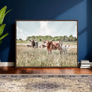 Texas Longhorn Cattle Wall Art Canvas Print, Rustic Ranch by MyGreatCanvas | Canvas Wall Art Prints | Photo Prints & Wall Decor