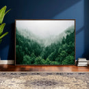 Misty Pine Forest Wall Art Canvas Print, Foggy Evergreen by MyGreatCanvas | Canvas Wall Art Prints | Photo Prints & Wall Decor
